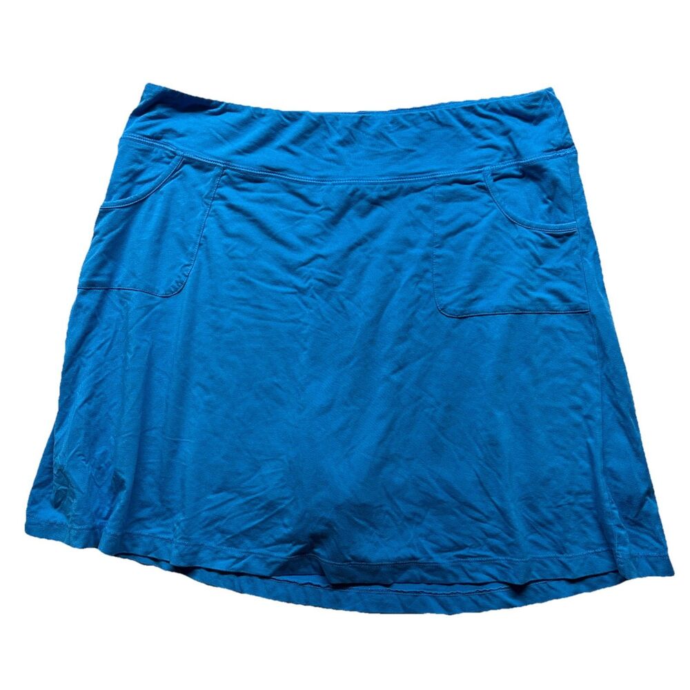 FRESH PRODUCE X-Large Aqua Blue Stretch Knit CITY Skort Skirt $65.00 NWT XL
